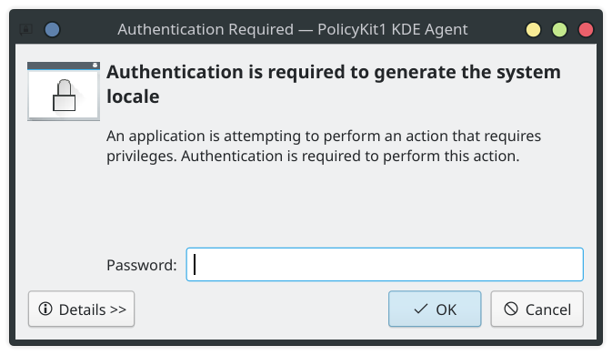 KDE PolKit Agent